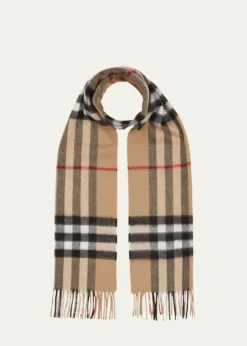 BurberryGiant Check Cashmere Scarf