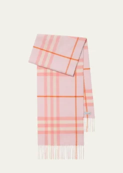 BurberryGiant Check Cashmere Scarf