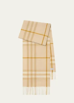 BurberryGiant Check Cashmere Scarf