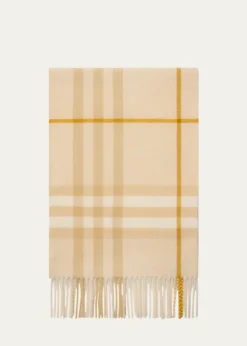 BurberryGiant Check Cashmere Scarf