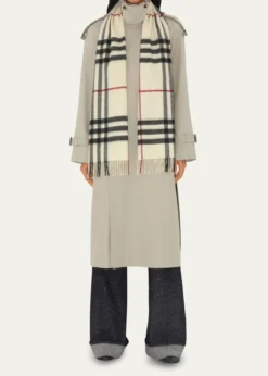 BurberryGiant Check Cashmere Scarf