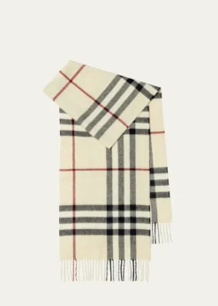 BurberryGiant Check Cashmere Scarf