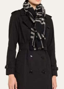 BurberryGiant Check Wool Scarf