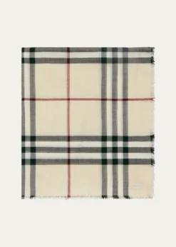 BurberryGiant Check Wool Scarf
