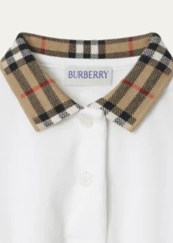 BurberryGirl's Astrid Check Polo Shirtdress, Size 6M-2T