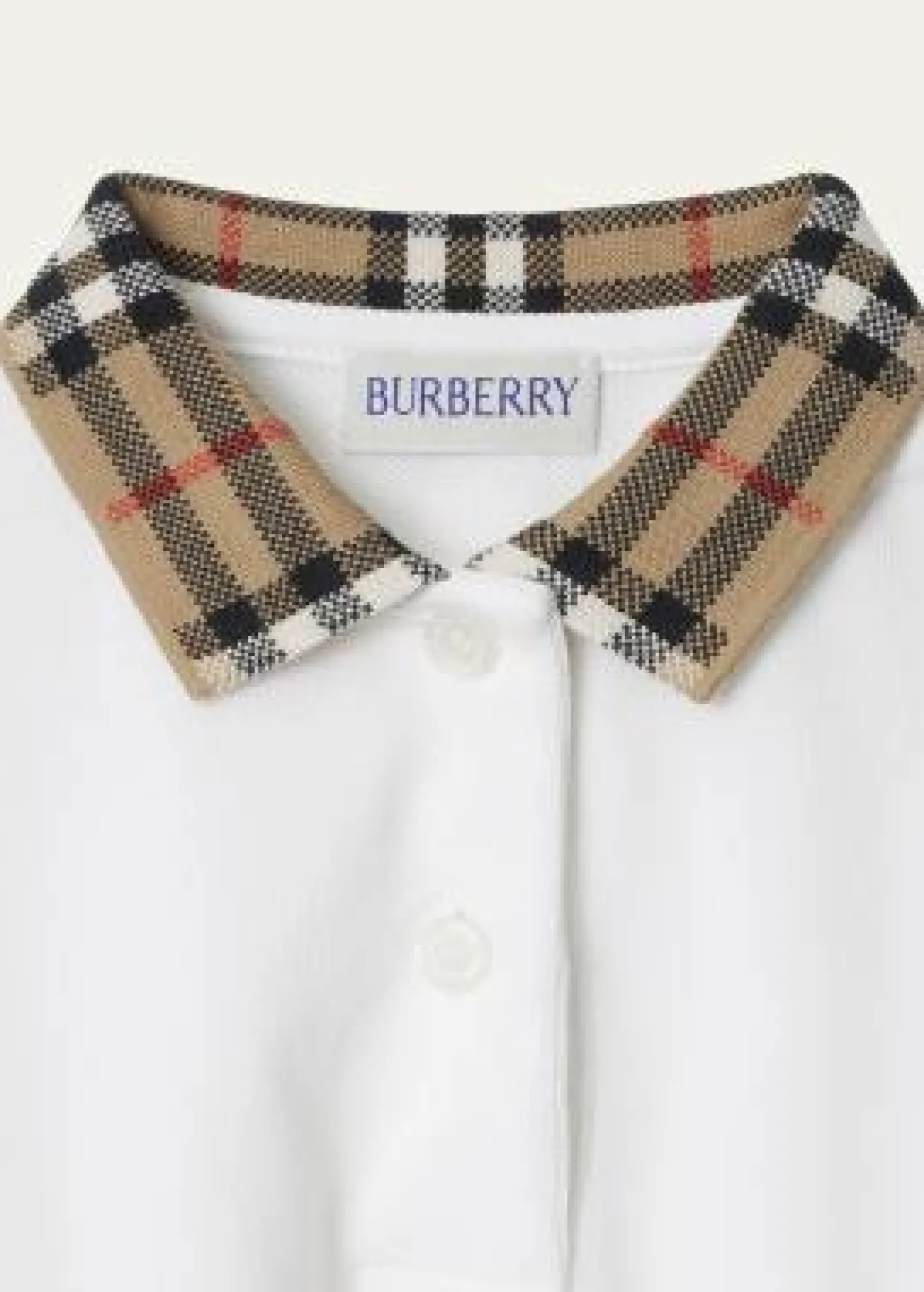 BurberryGirl's Astrid Check Polo Shirtdress, Size 6M-2T