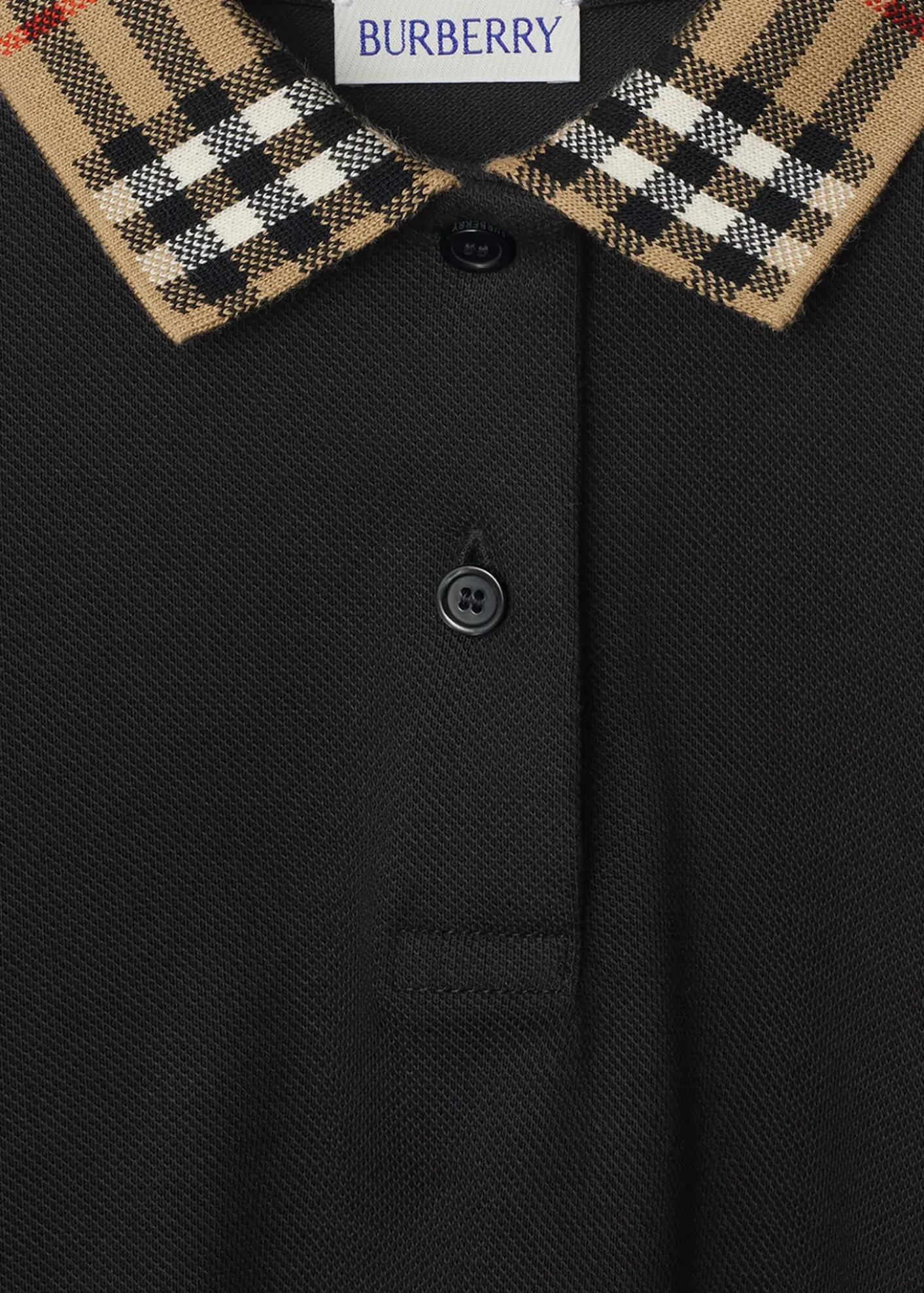 BurberryGirl's Astrid Check Polo Shirtdress, Size 3-14