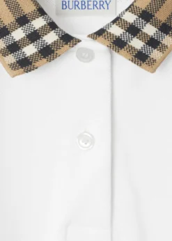 BurberryGirl's Astrid Check Polo Shirtdress, Size 3-14