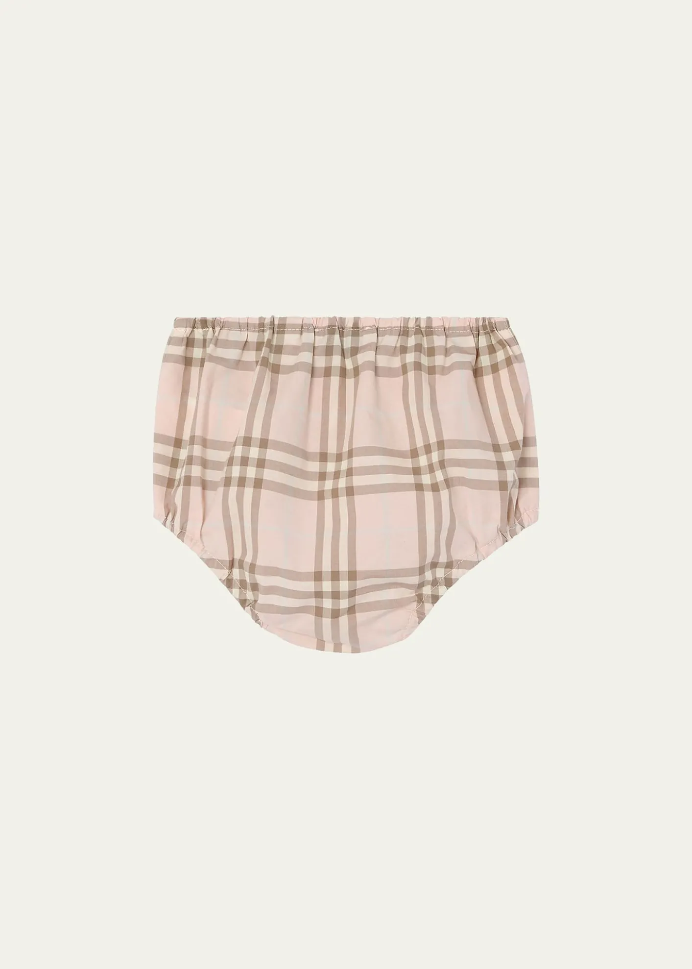 BurberryGirl's Bea Check Cotton Dress & Bloomers Set, Size 3M-18M