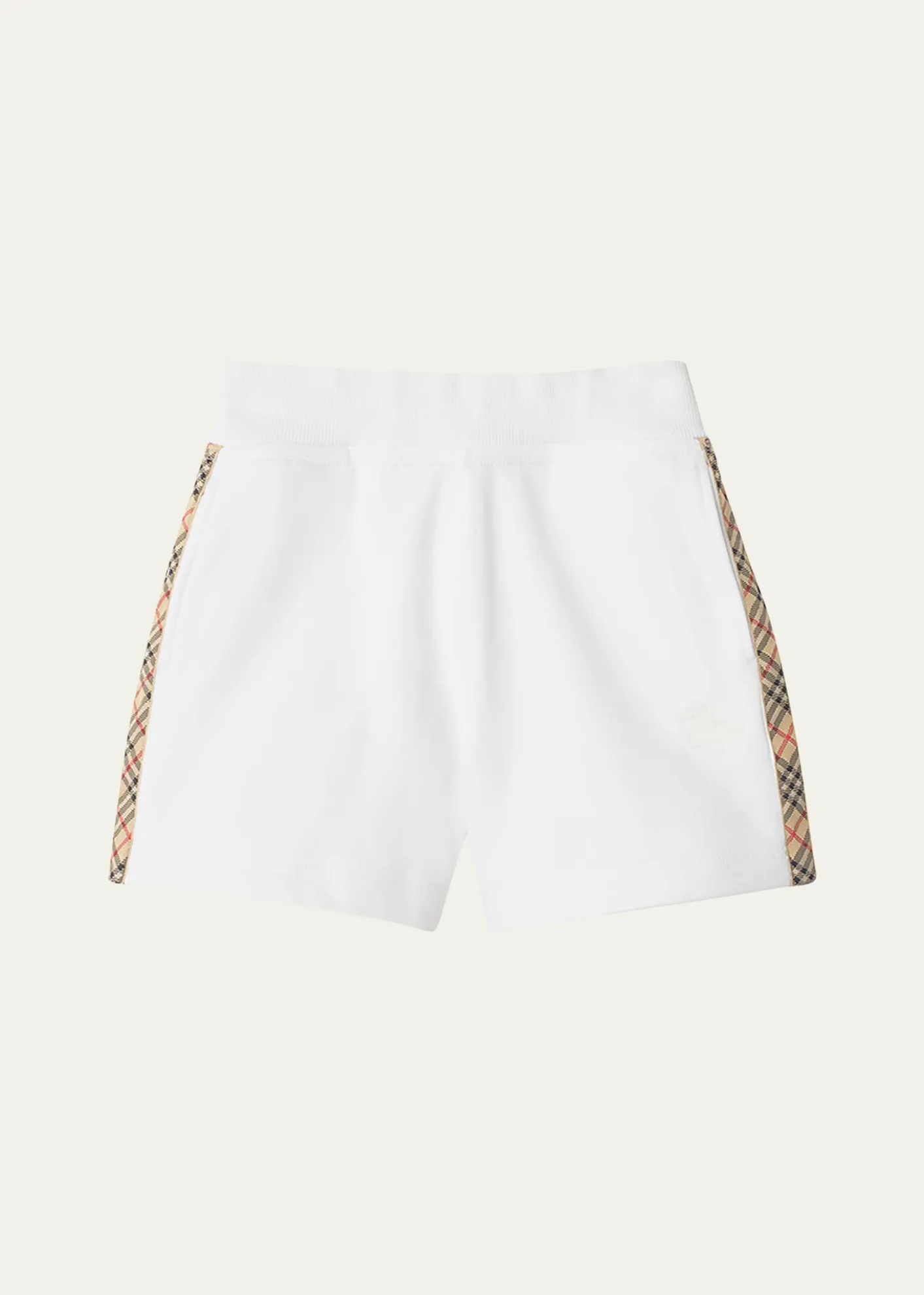 BurberryGirl's Caterina Check Tape Cotton Shorts, Size 3-14