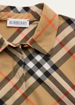 BurberryGirl's Giuletta Check-Print Shirt Dress, Size 6M-2