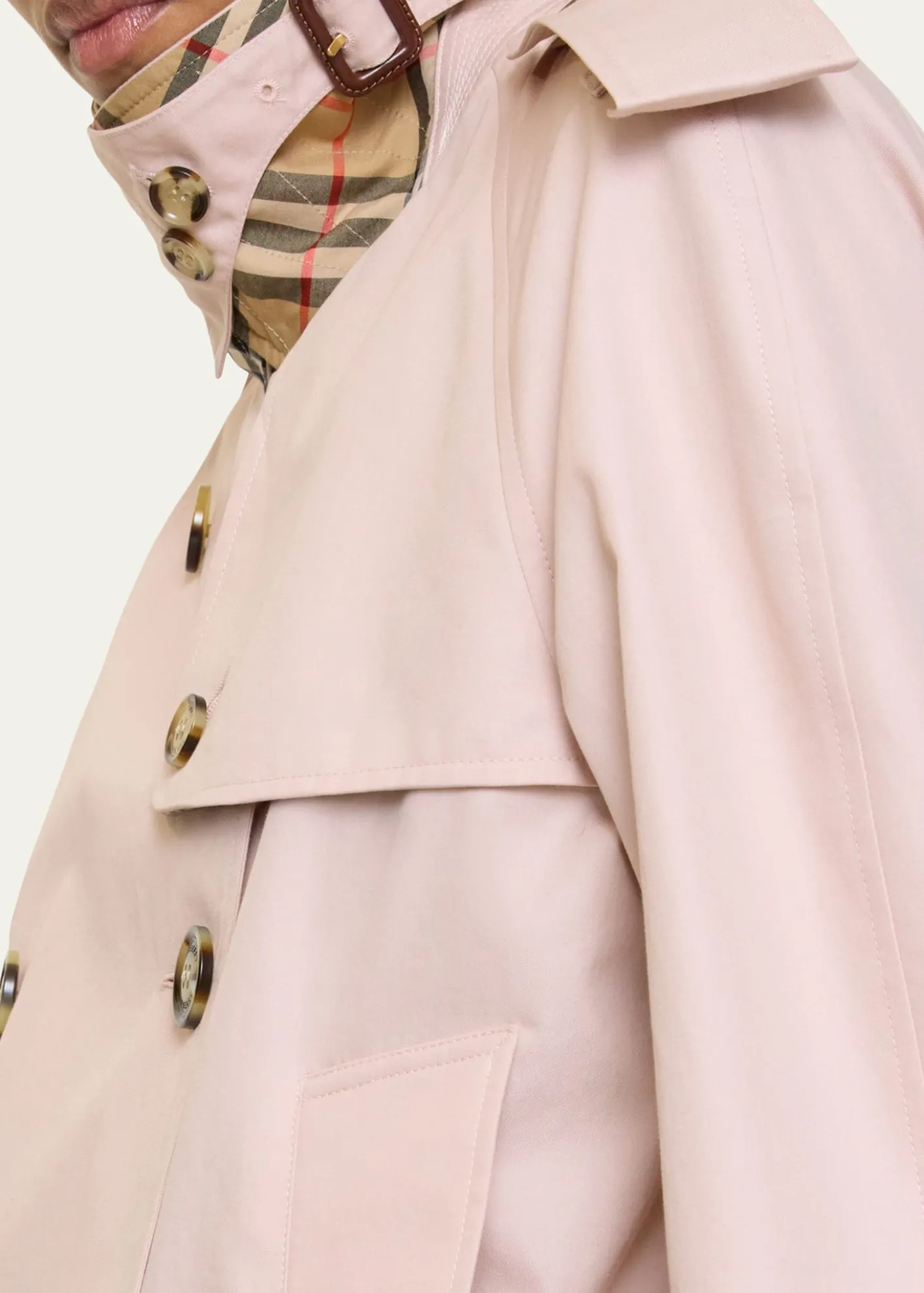 BurberryHaltye Cropped Gabardine Trench Jacket