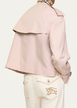 BurberryHaltye Cropped Gabardine Trench Jacket