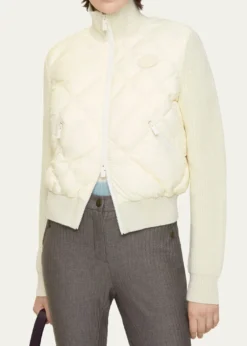 BurberryKelsey Quilted Knit Combo Jacket