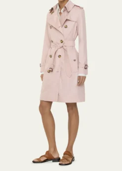BurberryKensington Belted Double-Breasted Trench Coat