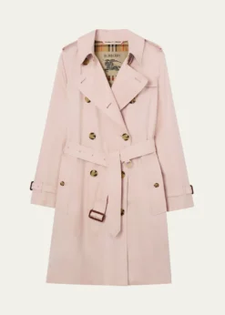 BurberryKensington Belted Double-Breasted Trench Coat