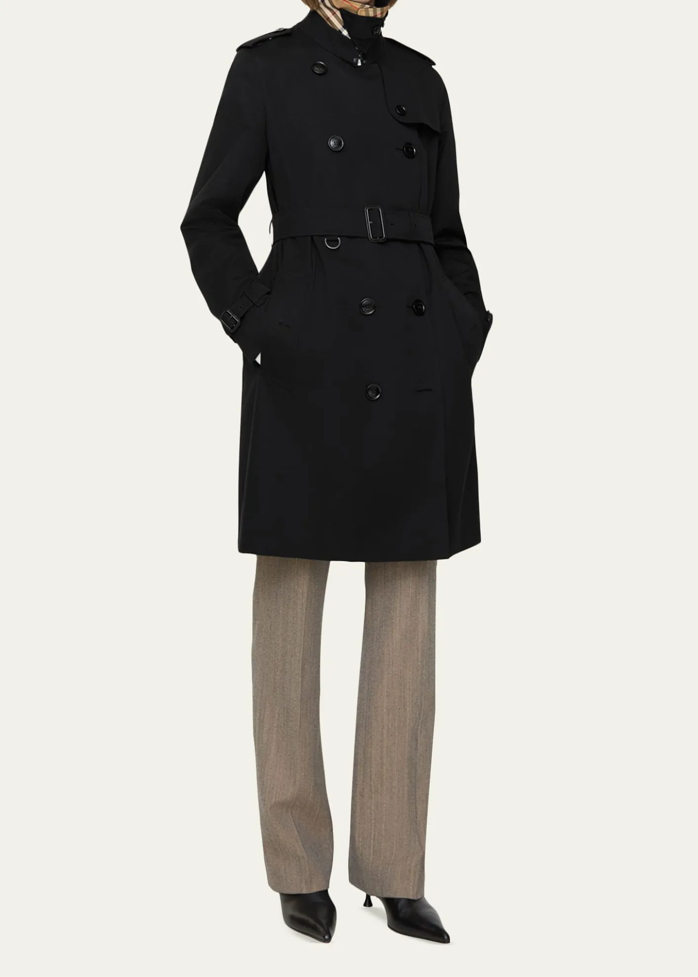 BurberryKensington Belted Trench Coat