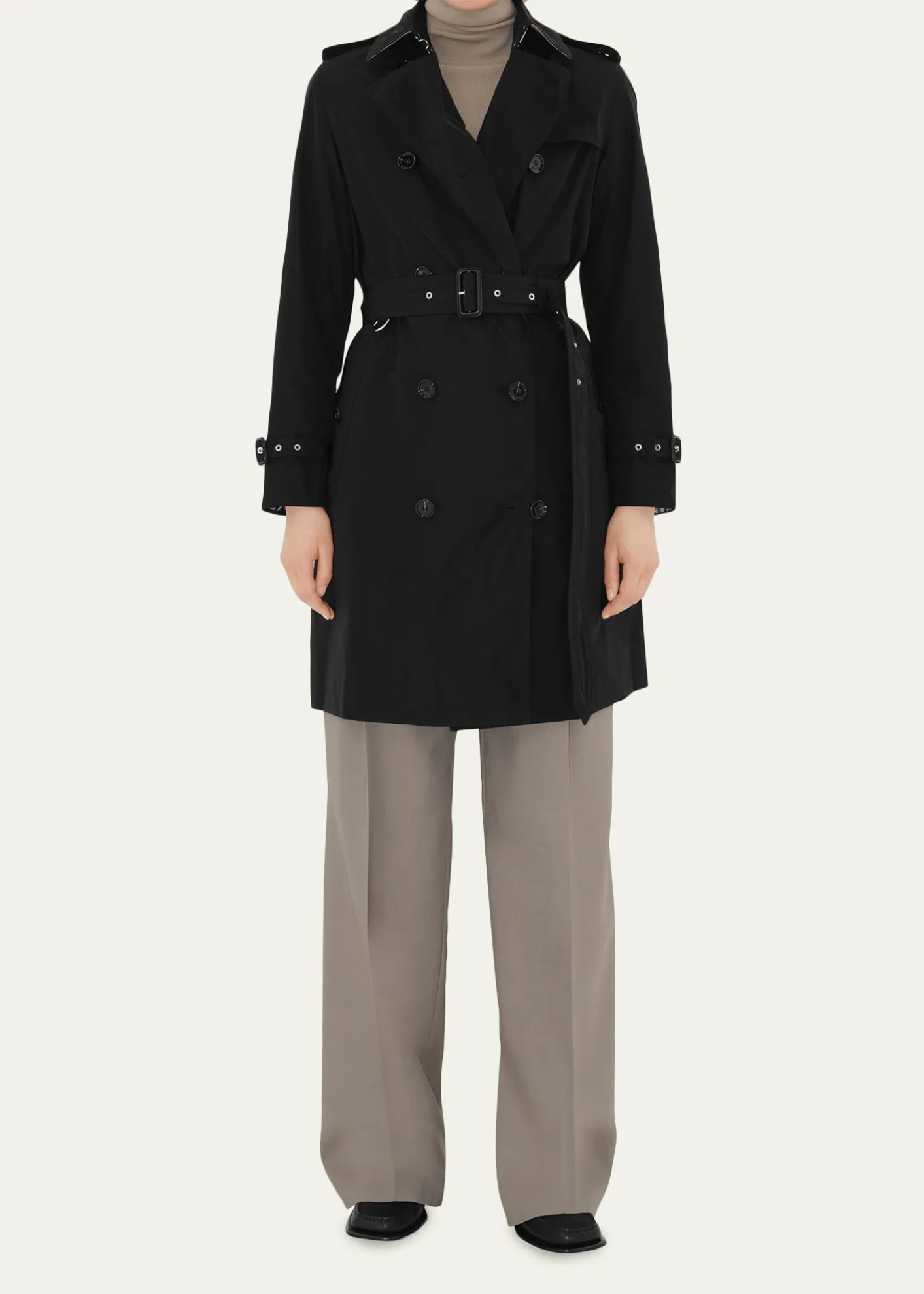 BurberryKensington Double-Breasted Trench Coat