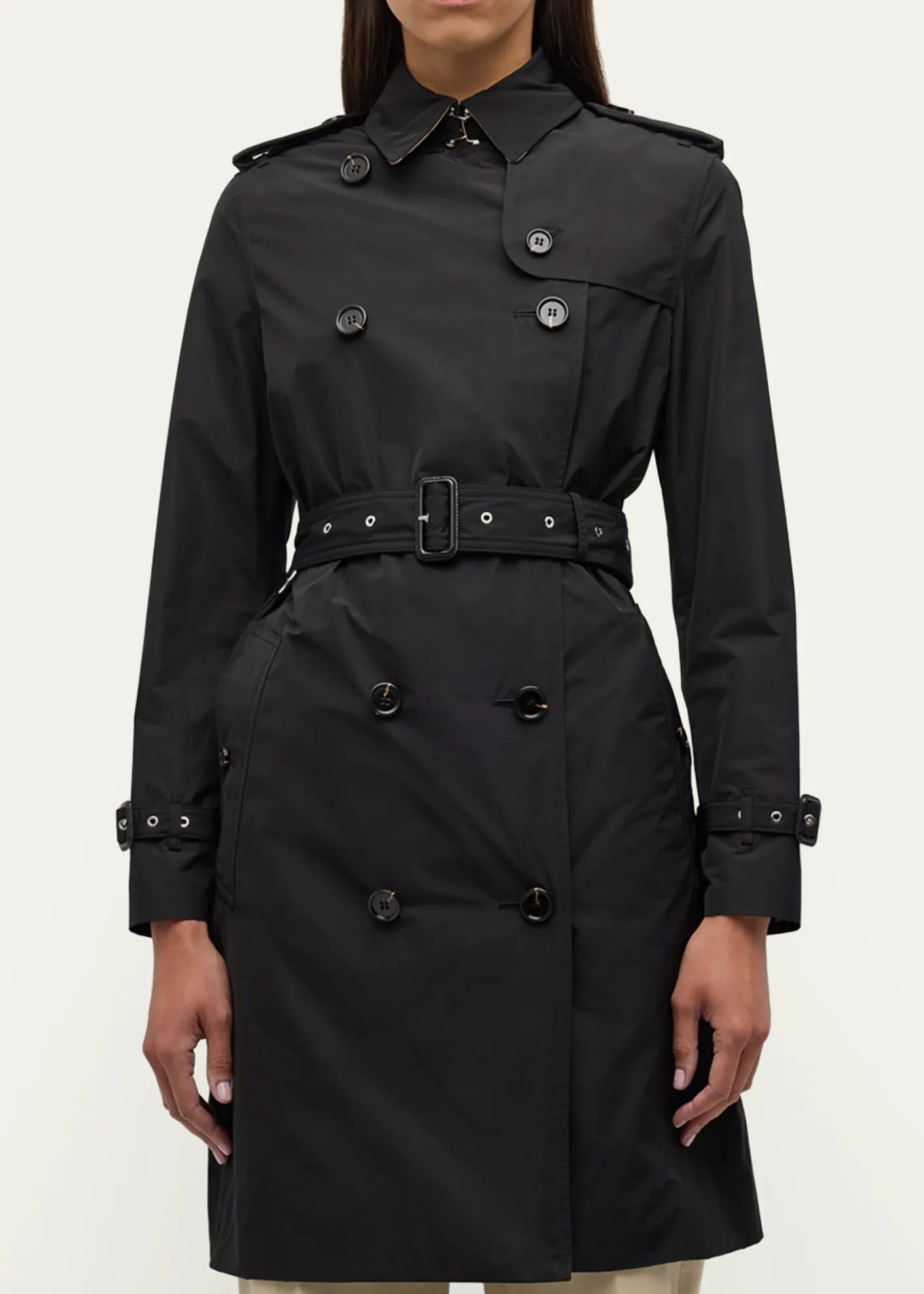 BurberryKensington Double-Breasted Trench Coat