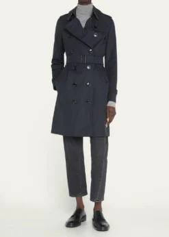 BurberryKensington Heritage Belted Long Trench Coat