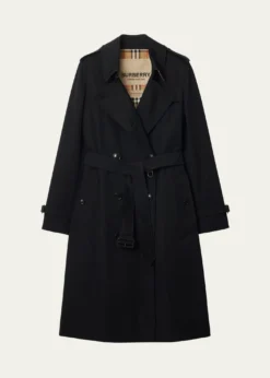 BurberryKensington Organic Belted Double-Breasted Trench Coat