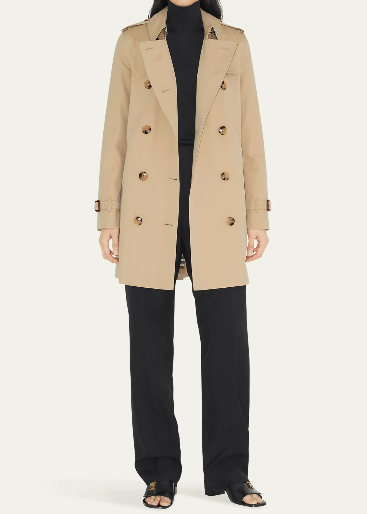 BurberryKensington Quilted Short Org 2 Coat with Hood