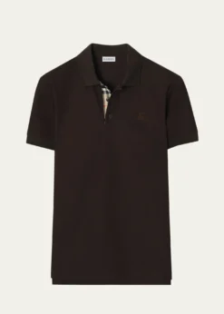 BurberryMen's Eddie Check-Placket Cotton Polo Shirt