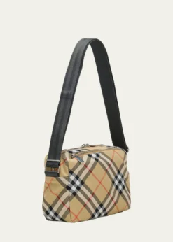 BurberryMen's Check Essential Crossbody Bag