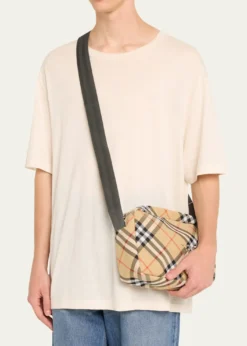 BurberryMen's Check Essential Crossbody Bag