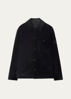 BurberryMen's Corduroy Knight Stamp Chore Jacket