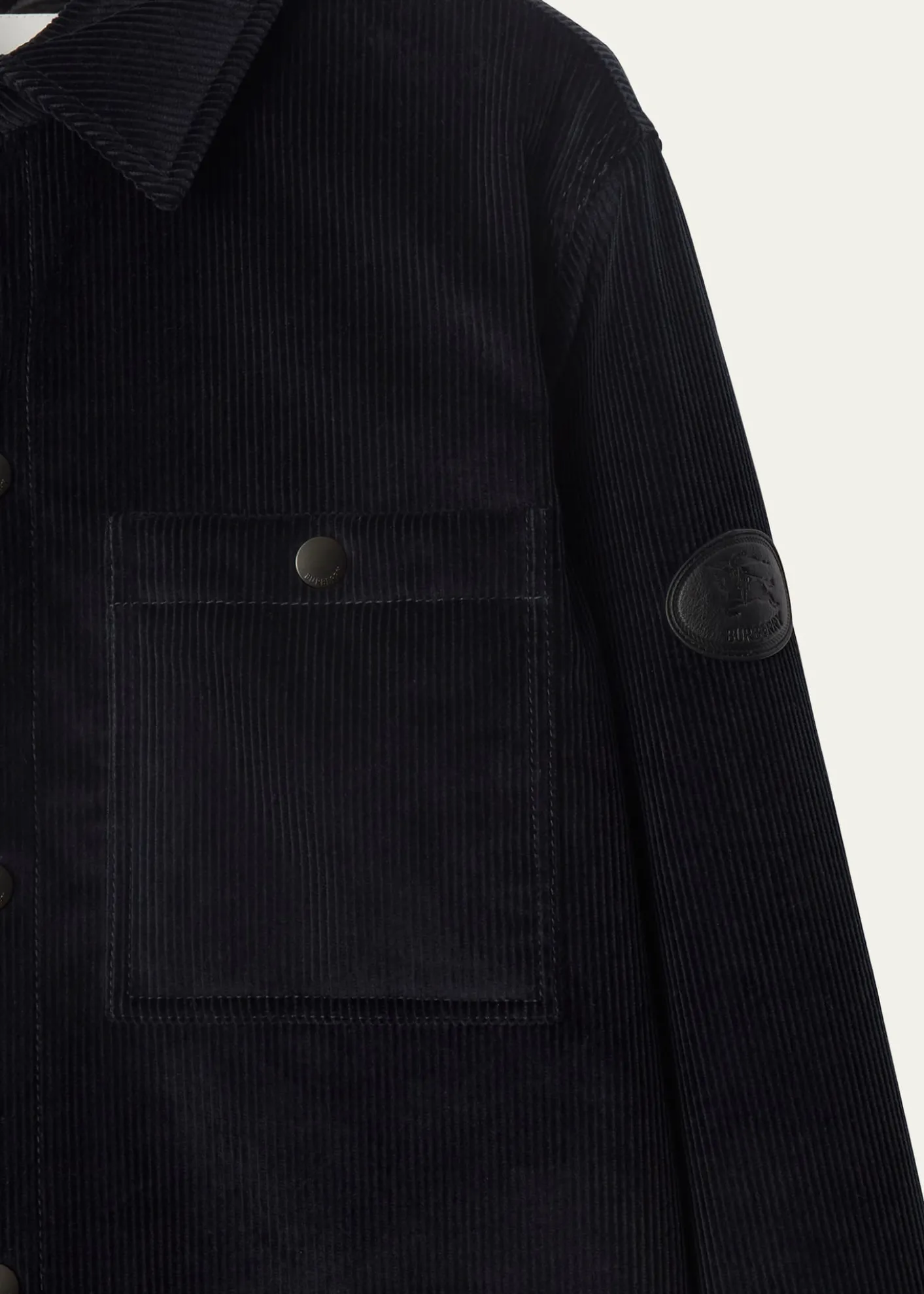BurberryMen's Corduroy Knight Stamp Chore Jacket