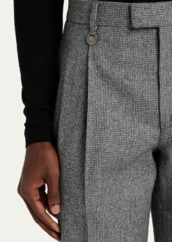 BurberryMen's Dalton Puppytooth Check Straight-Leg Trousers