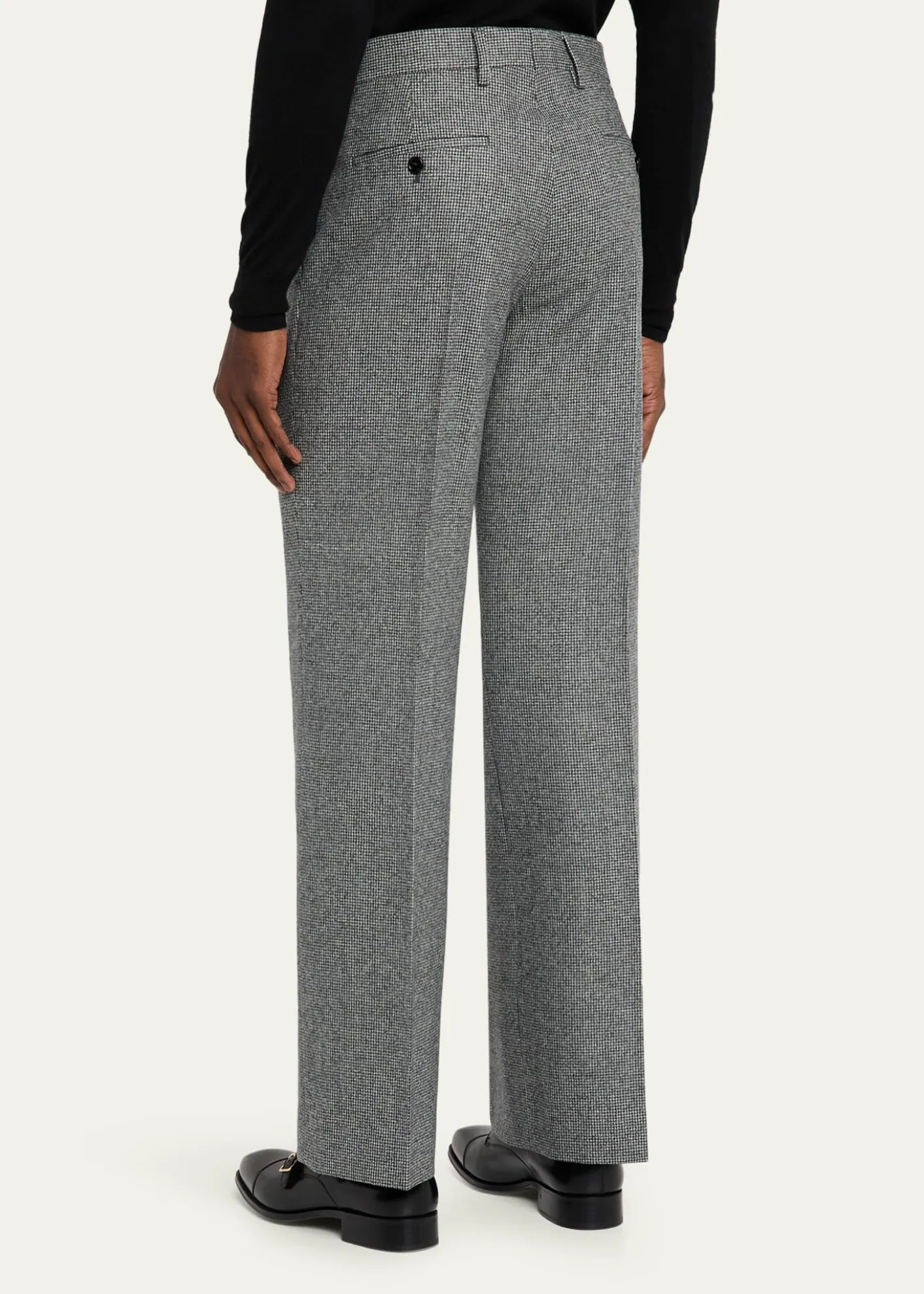 BurberryMen's Dalton Puppytooth Check Straight-Leg Trousers