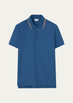 BurberryMen's Eddie Check-Trim Cotton Polo Shirt