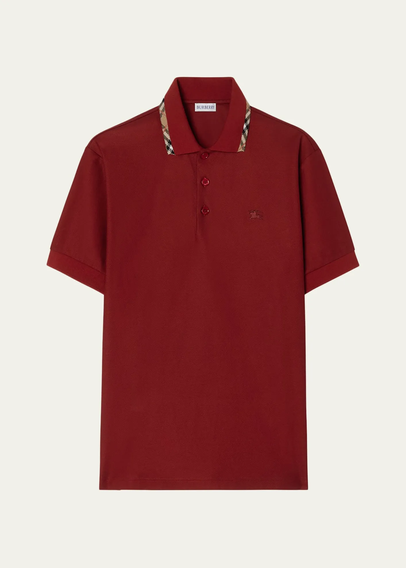 BurberryMen's Eddie Check-Trim Cotton Polo Shirt
