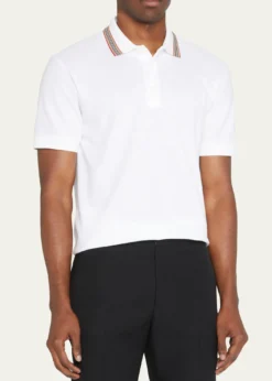 BurberryMen's Pierson Check Trim Polo Shirt