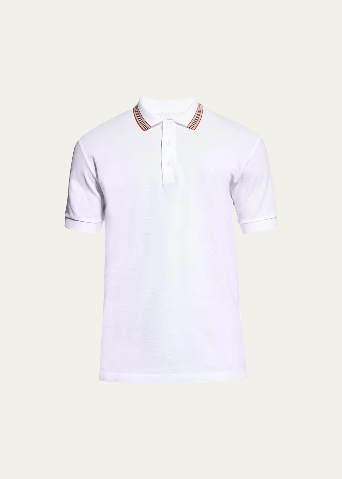 BurberryMen's Pierson Check Trim Polo Shirt