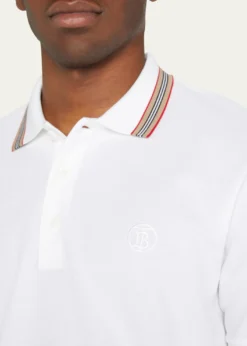 BurberryMen's Pierson Check Trim Polo Shirt