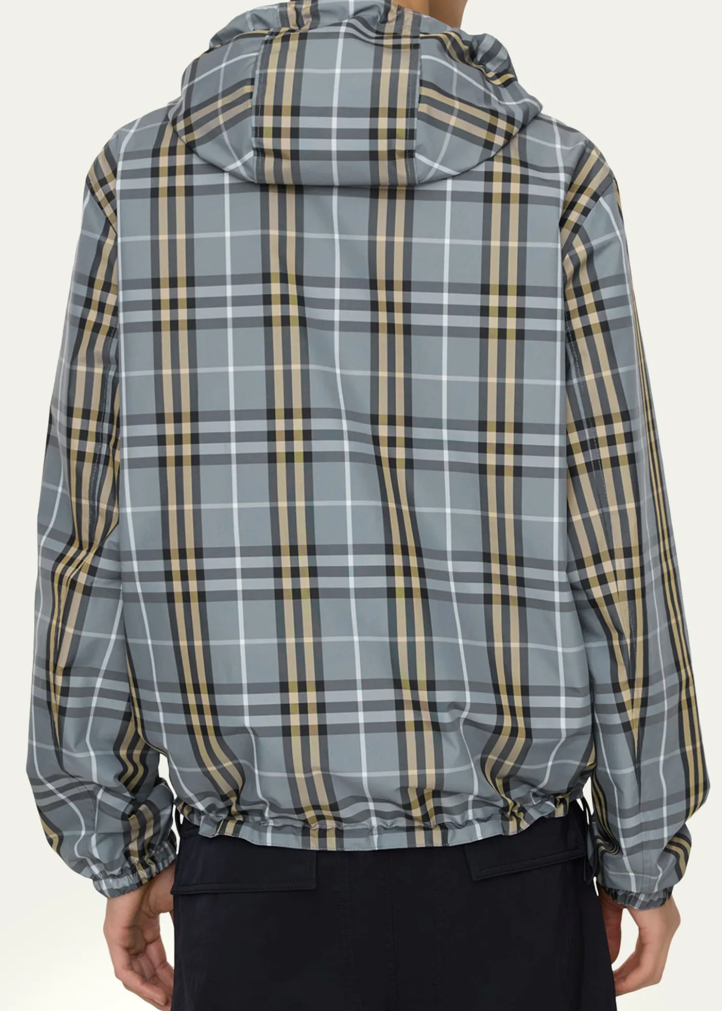 BurberryMen's Reversible Check Hooded Jacket