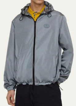 BurberryMen's Reversible Check Hooded Jacket
