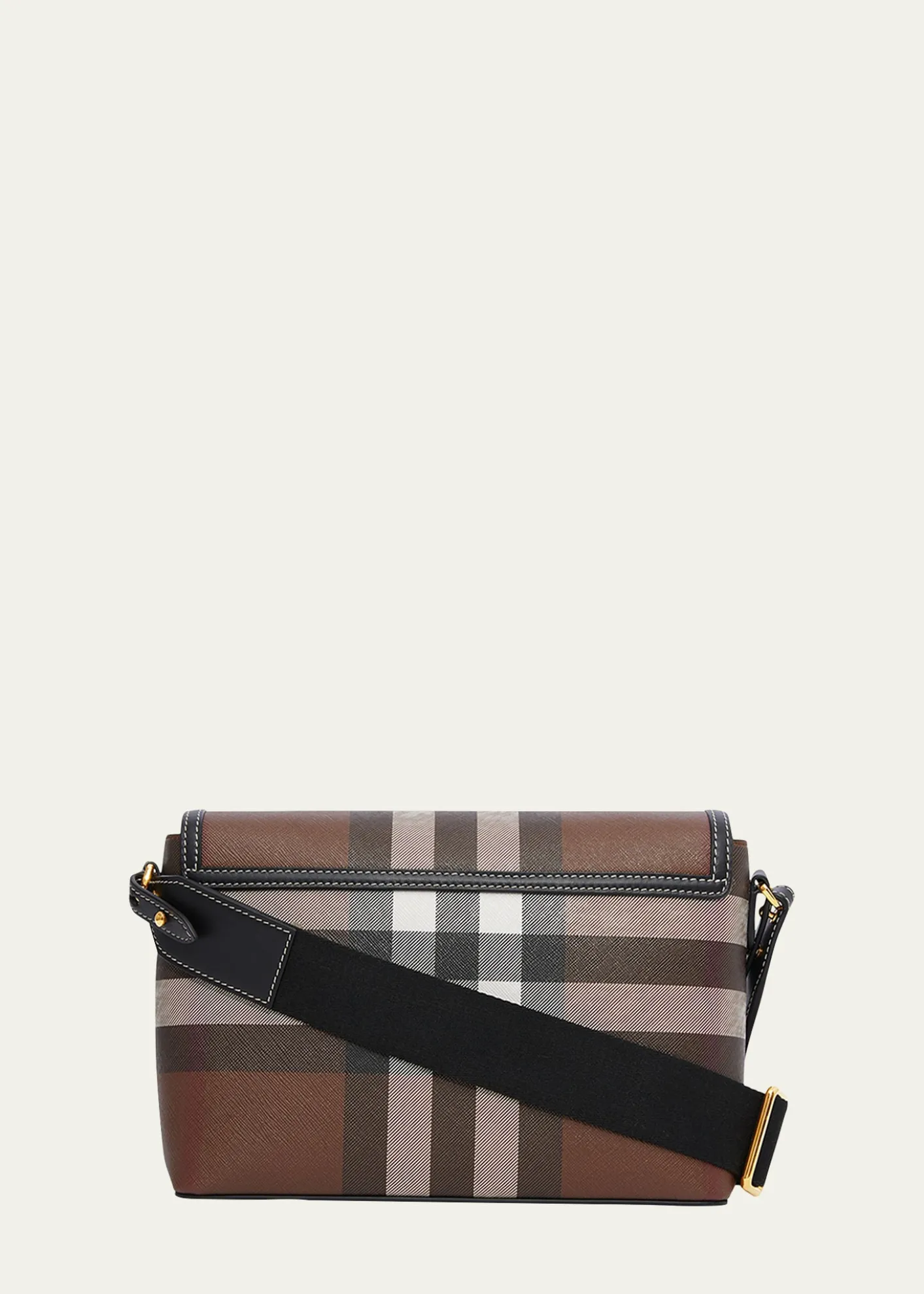 BurberryNote Giant Check E-Canvas Crossbody Bag