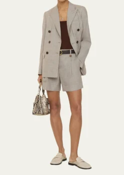 BurberryRaina Glen Plaid Wool Shorts