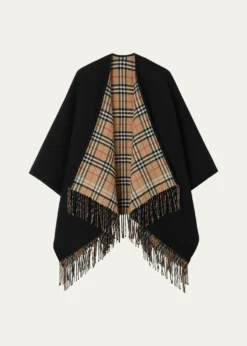 BurberryReversible Check Wool Cape