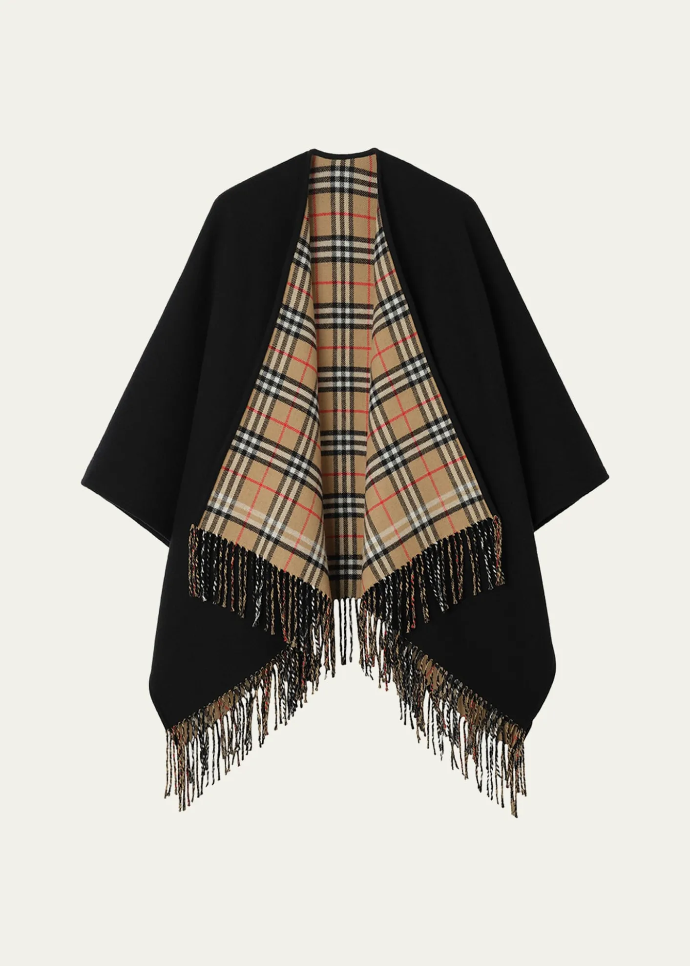 BurberryReversible Check Wool Cape