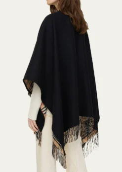 BurberryReversible Check Wool Cape