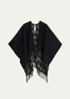 BurberryReversible Check Wool Cape