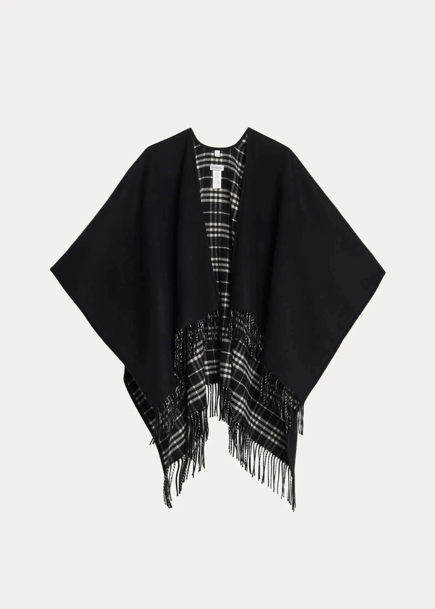 BurberryReversible Check Wool Cape