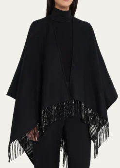 BurberryReversible Check Wool Cape