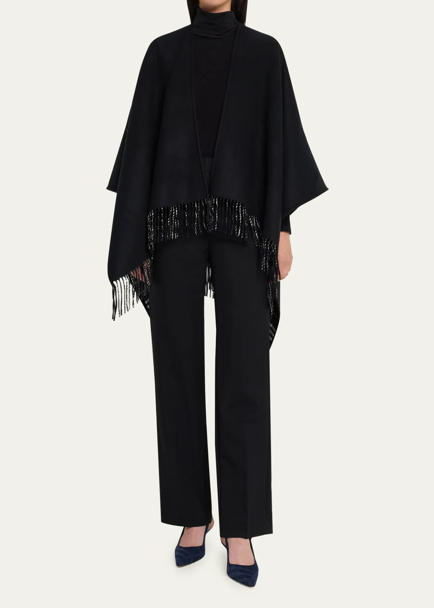 BurberryReversible Check Wool Cape