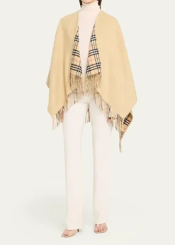 BurberryReversible Check Wool Cape